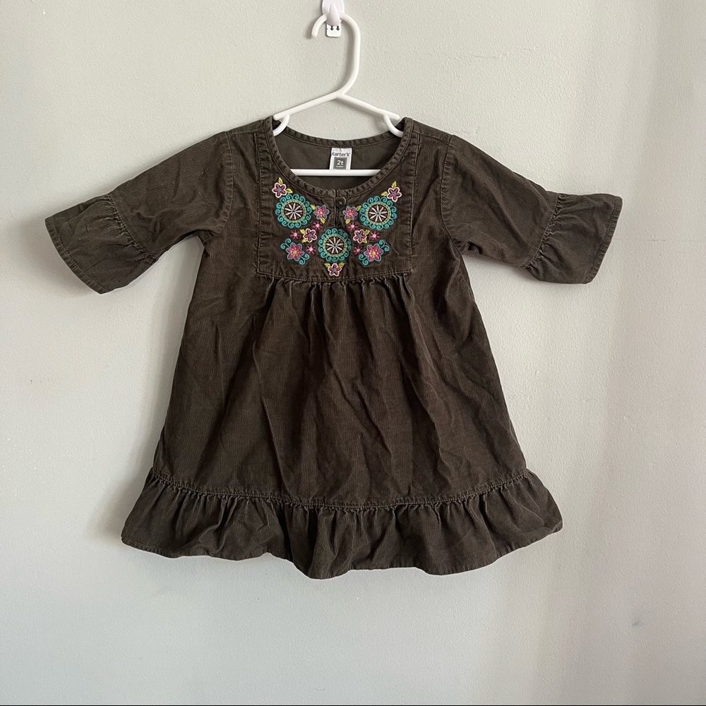 Toddlers Corduroy tunic dress.
